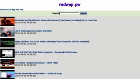 What Redwap.pw website looked like in 2015 (8 years ago)