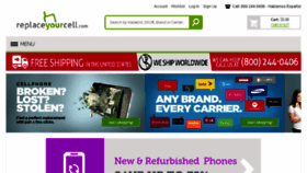What Replaceyourcell.com website looked like in 2015 (8 years ago)
