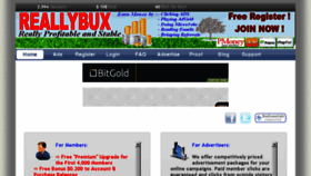 What Reallybux.com website looked like in 2015 (8 years ago)