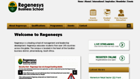 What Regenesys.co.za website looked like in 2015 (10 years ago)