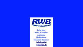 What Radio-weissblau.de website looked like in 2015 (8 years ago)