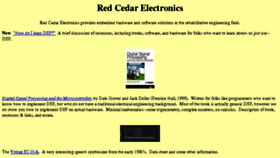 What Redcedar.com website looked like in 2015 (8 years ago)