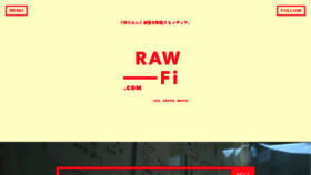 What Raw-fi.com website looked like in 2015 (8 years ago)