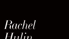 What Rachelhulin.com website looked like in 2015 (8 years ago)