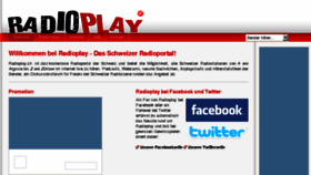 What Radioplay.ch website looked like in 2015 (8 years ago)