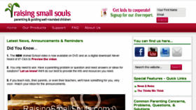 What Raisingsmallsouls.com website looked like in 2015 (8 years ago)
