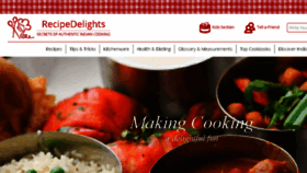 What Recipedelights.com website looked like in 2015 (8 years ago)