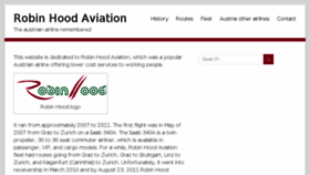 What Robinhood.aero website looked like in 2015 (8 years ago)