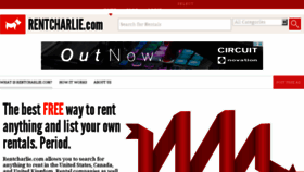 What Rentcharlie.com website looked like in 2015 (8 years ago)