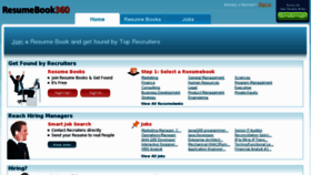 What Resumebook360.com website looked like in 2015 (8 years ago)