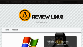 What Reviewlinux.com website looked like in 2015 (8 years ago)