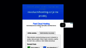 What Revolucnihosting.cz website looked like in 2015 (8 years ago)