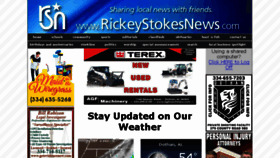 What Rickystokesnews.com website looked like in 2015 (8 years ago)