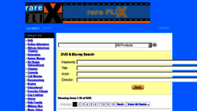 What Rareflix.com website looked like in 2015 (8 years ago)