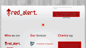 What Redalert.ca website looked like in 2015 (8 years ago)