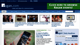 What Ragan.co.uk website looked like in 2015 (8 years ago)