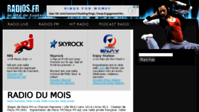 What Radios.fr website looked like in 2015 (8 years ago)