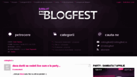 What Roblogfest.ro website looked like in 2015 (8 years ago)