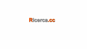 What Ricerca.cc website looked like in 2015 (8 years ago)