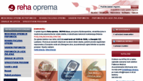 What Reha-oprema.com website looked like in 2015 (8 years ago)