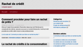 What Rachatdecreditrapide.fr website looked like in 2015 (8 years ago)
