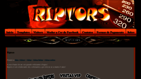 What Riptors.com website looked like in 2016 (8 years ago)