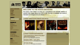 What Roots-archives.com website looked like in 2016 (8 years ago)