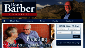 What Ronbarberforcongress.com website looked like in 2016 (8 years ago)