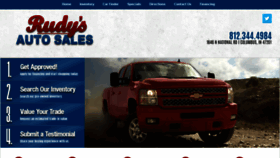 What Rudysautosales.com website looked like in 2016 (8 years ago)
