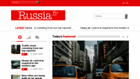 What Russia.fr website looked like in 2016 (8 years ago)