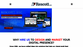 What Rescott.com website looked like in 2016 (8 years ago)