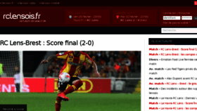 What Rclensois.fr website looked like in 2016 (9 years ago)