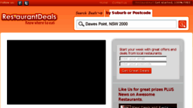 What Restaurantdeals.com.au website looked like in 2016 (8 years ago)