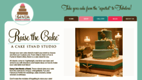What Raisethecake.com website looked like in 2016 (8 years ago)