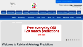 What Reikiandastrologypredictions.com website looked like in 2016 (8 years ago)