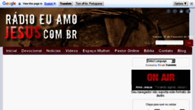 What Radioeuamojesus.com.br website looked like in 2016 (8 years ago)