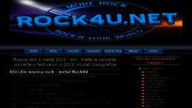 What Rock4u.net website looked like in 2016 (8 years ago)
