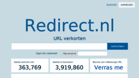 What Redirect.nl website looked like in 2016 (8 years ago)