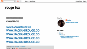 What Rougefox.com website looked like in 2016 (8 years ago)