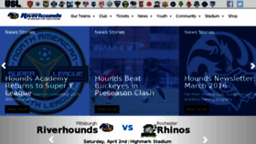 What Riverhounds.com website looked like in 2016 (8 years ago)