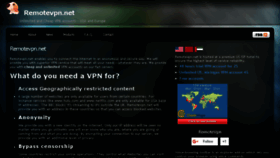 What Remotevpn.net website looked like in 2016 (8 years ago)