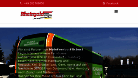What Rheingoldbus.de website looked like in 2016 (8 years ago)