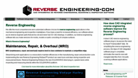 What Reverseengineering.com website looked like in 2016 (8 years ago)