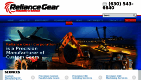 What Reliancegear.com website looked like in 2016 (8 years ago)