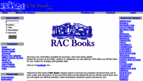 What Racbooks.com website looked like in 2016 (8 years ago)