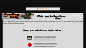 What Roadlessgear.com website looked like in 2016 (8 years ago)