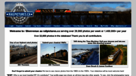 What Railpictures.ca website looked like in 2016 (10 years ago)