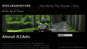What Ride2adv.com website looked like in 2016 (8 years ago)