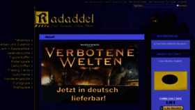 What Radaddel.de website looked like in 2016 (8 years ago)
