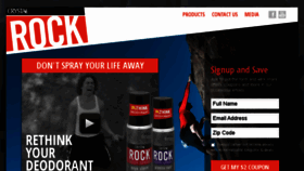 What Rockdeodorant.com website looked like in 2016 (8 years ago)